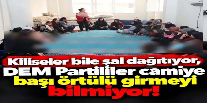 DEM'li başkandan tepki çeken hareket: Camiye uygunsuz kıyafetlerle girdi
