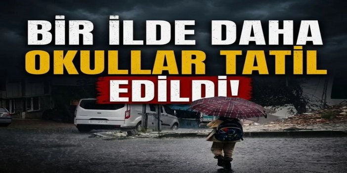 Düzce'de kuvvetli yağış nedeniyle eğitime bir gün ara verildi