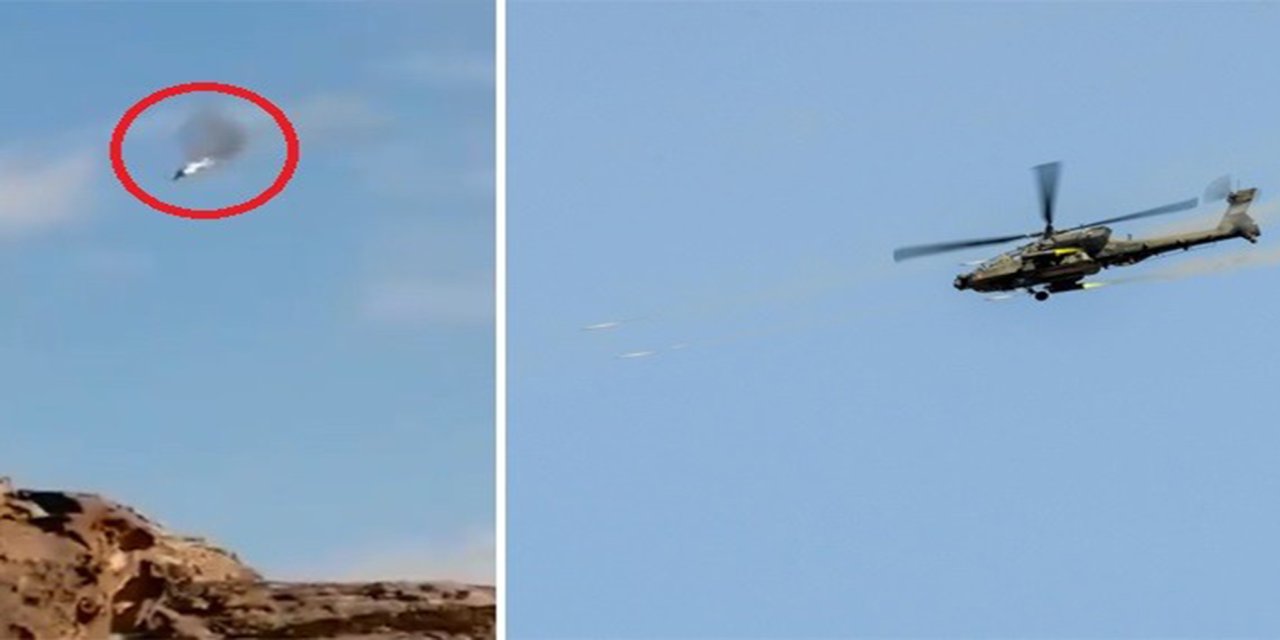 Ensarullah, Suudi Arabistan'a ait Apache tipi helikopteri düşürdü