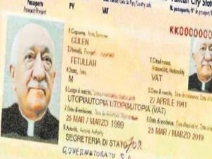 FETÖ'nün Kardinal Pasaportu!