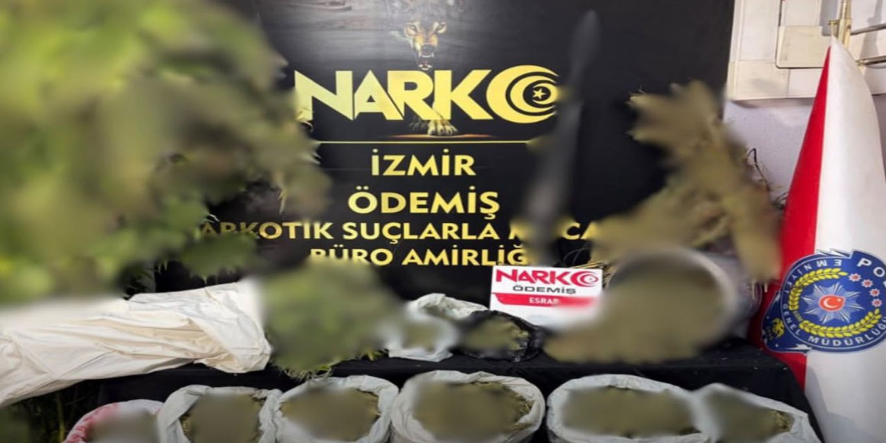 İzmir'de uyuşturucu operasyonu: 7 kilo 671 gram esrar ele geçirildi