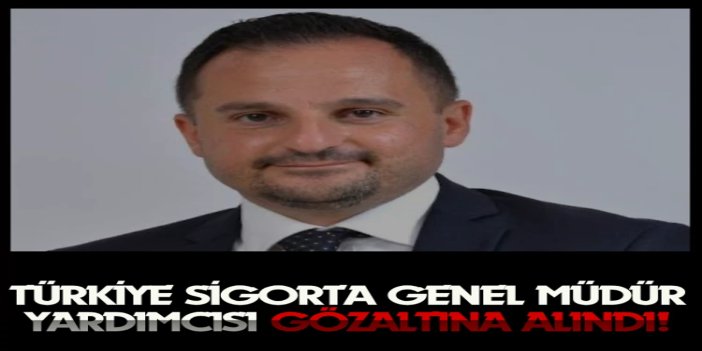 Türkiye Sigorta Genel Müdür Yardımcısı Özer gözaltına alındı