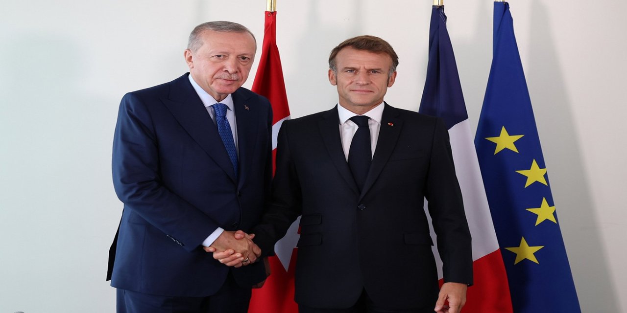 Cumhurbaşkanı Erdoğan, Fransa Cumhurbaşkanı Macron ile görüştü