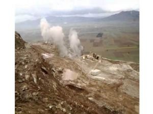 Mermer ocağında patlama!