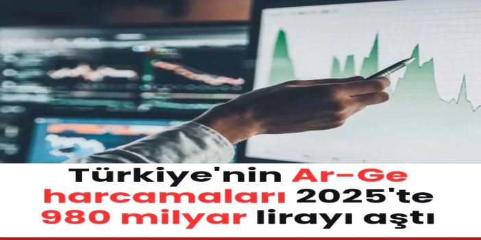 Türkiye'nin Ar-Ge harcamaları 2025'te 980 milyar lirayı aştı
