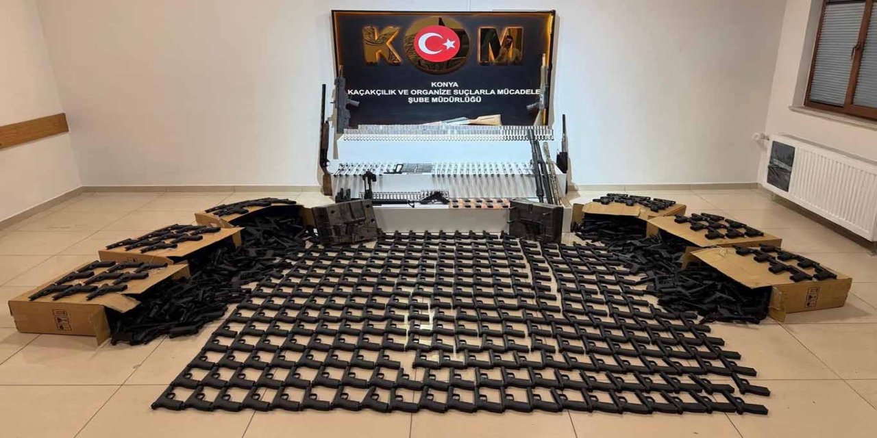 Konya’da kaçak silah operasyonu: 4 şüpheli tutuklandı