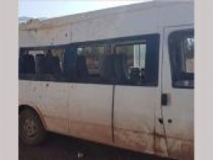 İşçi servisi geçişi sırasında patlama