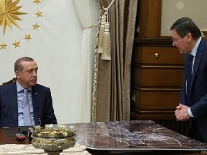 Erdoğan, Külliye'de Melih Gökçek'i kabul etti