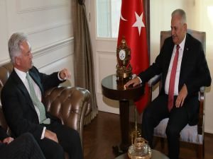 Başbakan Yıldırım İngiliz Bakanı kabul etti