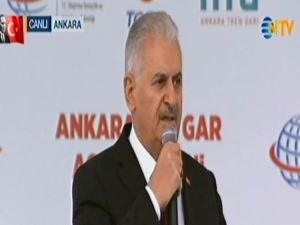 Başbakan Yıldırım Ankara YHT Garı açılışında konuştu