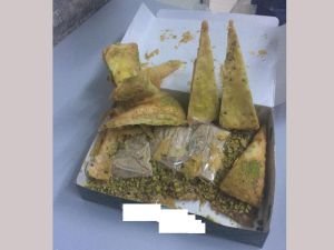 Baklava içerisinde eroin!