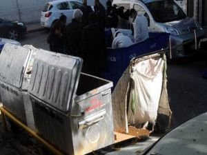 Kağıt toplama arabasından ceset çıktı