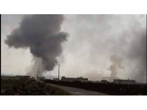 Türkiye Azez'i top atışıyla vuruyor