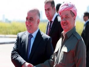 İbadi sürpriz yapıp Barzani'yi ziyaret etti