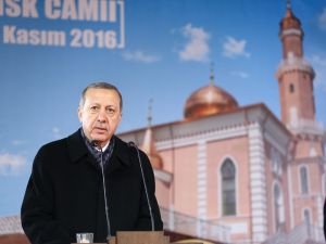 Cumhurbaşkanı Erdoğan Minsk Camisi'nin açılış töreninde