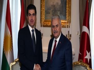 Başbakan Yıldırım, Barzani ile görüştü