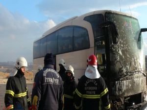 Gaziantep’te otoparkta araç yangını