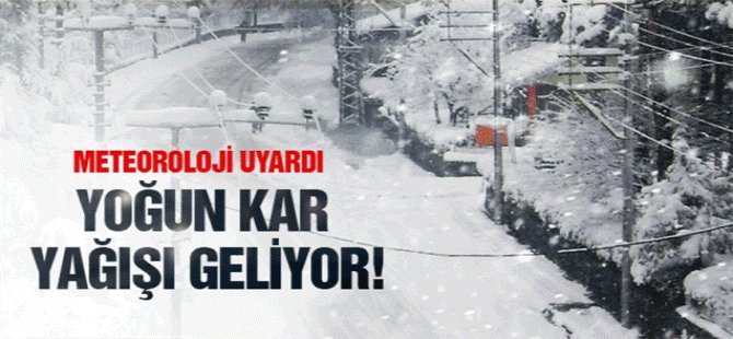 Meteorolojiden Kuvvetli Kar Yağışı, Buzlanma ve Don Uyarısı