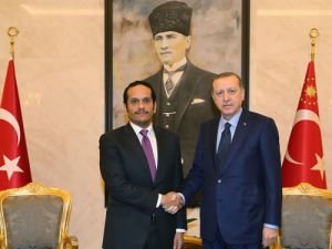 Cumhurbaşkanı Erdoğan, El-Thani’yi kabul etti