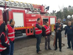 Siirt'te söndürme tatbikatı