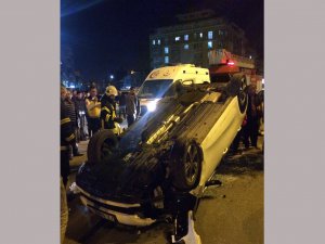 Batman'da meydana gelen kazada maddi hasar oluştu