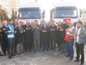 Mardin'den Halep Tırları yola çıktı