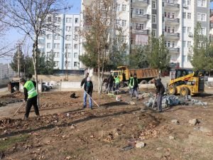 Batman'da parke çalışmaları sürüyor