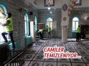 Batman Belediyesi'nden cami temizliği