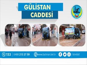 Gülistan Caddesi temizlendi