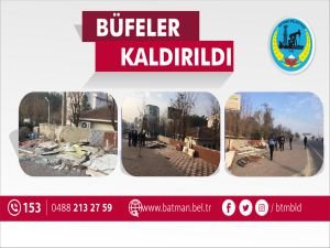 Büfeler kaldırıldı