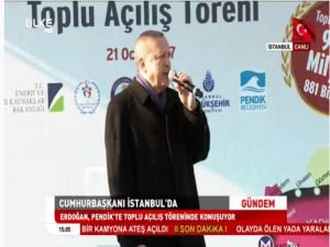 Cumhurbaşkanı Erdoğan konuşuyor...