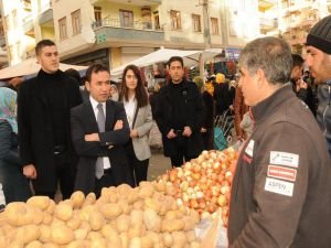 Başkan Kılıç’tan pazar ziyareti