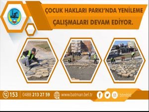 Çocuk Hakları Parkı’nda yenileme çalışmaları