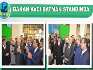 Bakan Avcı Batman standında