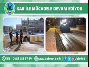 Kar ile mücadeleye devam