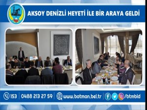 Aksoy, Denizli heyeti ile bir araya geldi