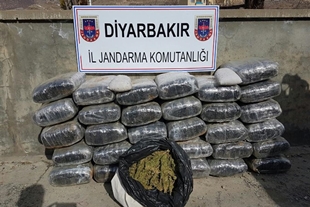 Diyarbakır’da 574 kilogram esrar ele geçirildi