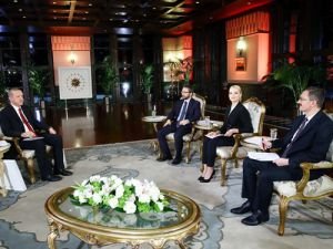 Cumhurbaşkanı Erdoğan, TRT ortak yayınına katıldı