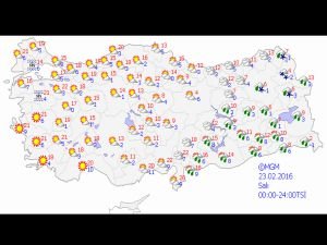 Türkiye genelinde hava tahminleri