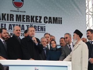 Erdoğan, Diyarbakır Merkez Camii temelini attı!