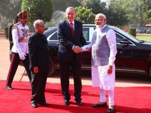 Cumhurbaşkanı Erdoğan, Hindistan Cumhurbaşkanlığı Sarayında