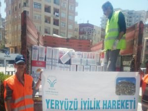 Ramazan öncesi Suriyeli ailelere yardım