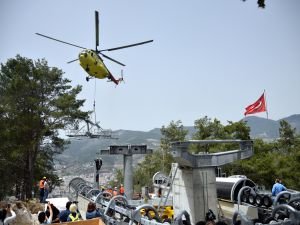 Tek bir ağaç kesilmedem özel helikopterlerle inşaa edildi