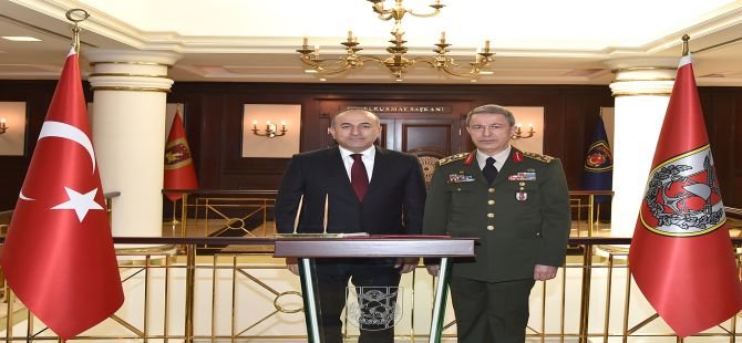 Dışişleri Bakanı Çavuşoğlu'ndan Genelkurmay'a ziyaret!
