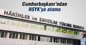 Cumhurbaşkanı Erdoğan'dan HSK'ya atama