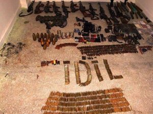 Şırnak'ın İdil ilçesinde silah deposu