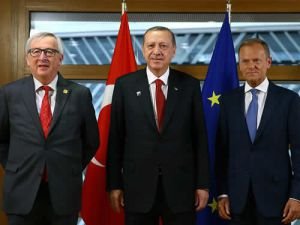 Cumhurbaşkanı Erdoğan, Tusk ve Juncker ile görüştü