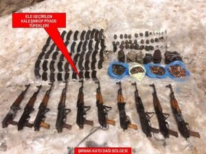 Kato Dağı'nda silah ve mühimmat!