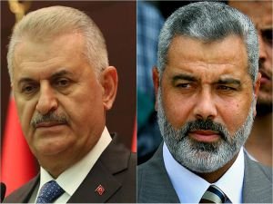 Başbakan Yıldırım'dan İsmail Heniye’ye tebrik telefonu