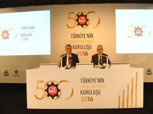 İSO, “Türkiye’nin 500 Büyük Sanayi Kuruluşu-2016” araştırmasını açıkladı